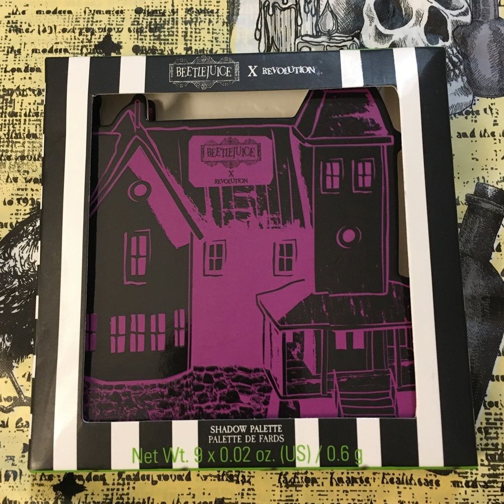 Beetlejuice x Revolution Eyeshadow Palette 9 colors